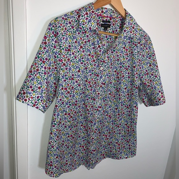 Talbots Micro Floral Mens Button up - Picture 5 of 5
